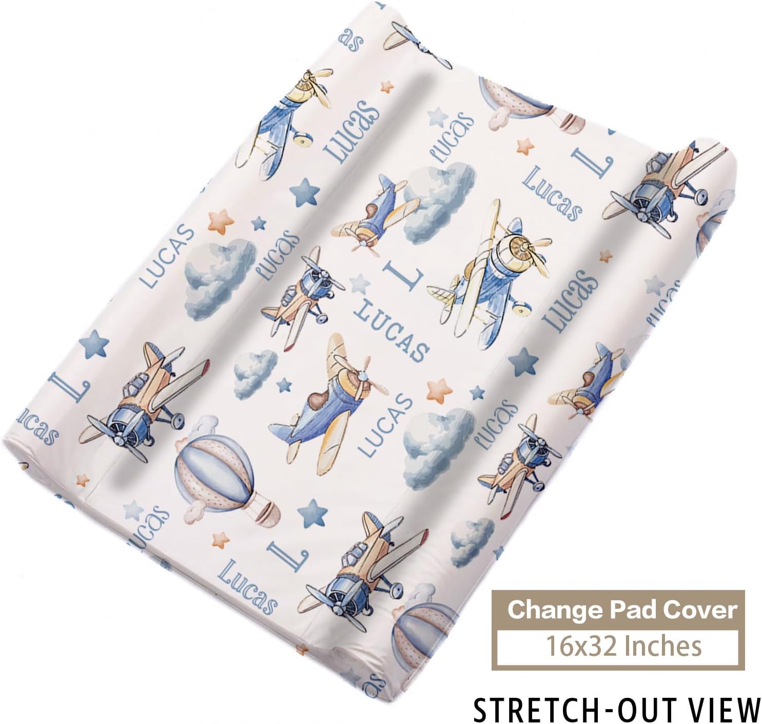 YISMEET TOOTANN Custom Crib Bedding Set - Personalized Baby Blanket and Fitted Sheet