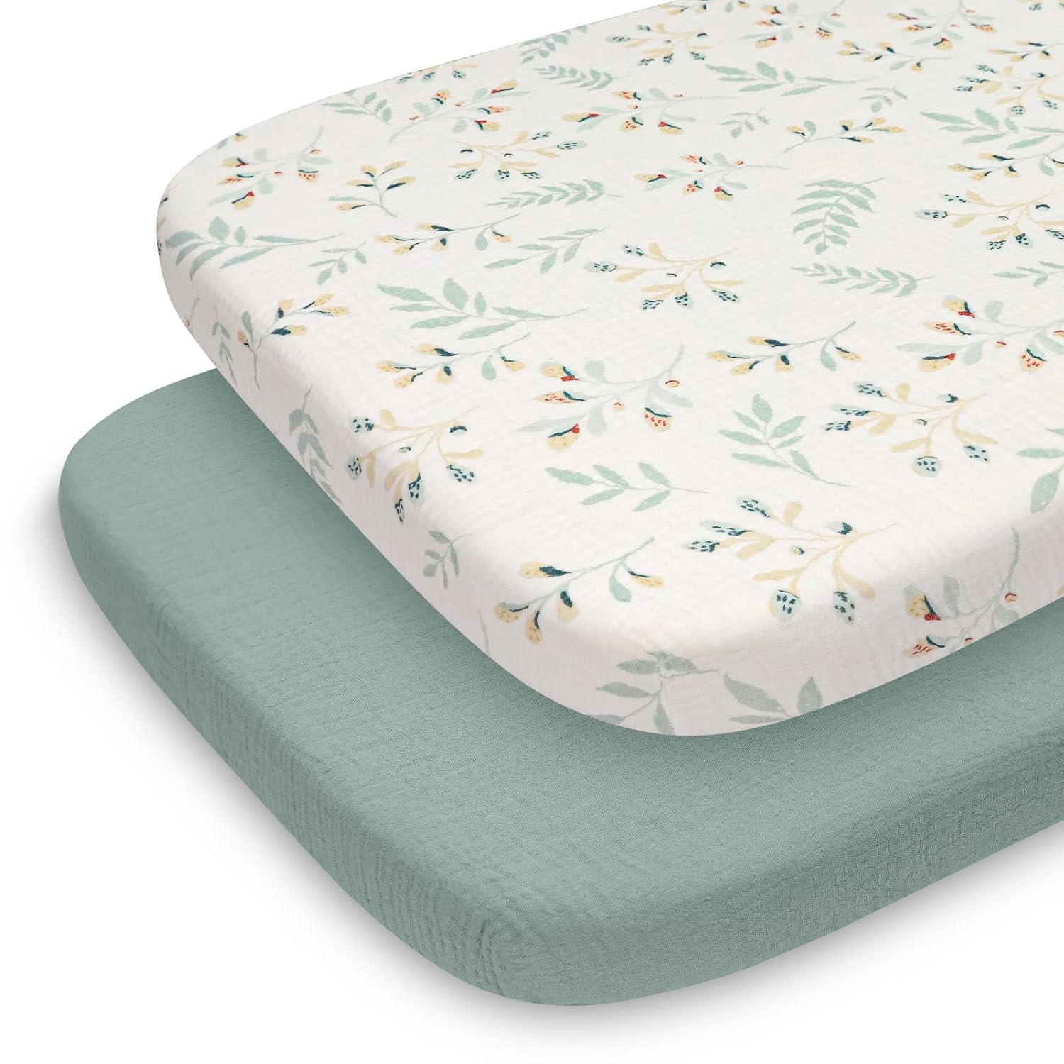 Blissful Diary Muslin Bassinet Sheets 2 Pack