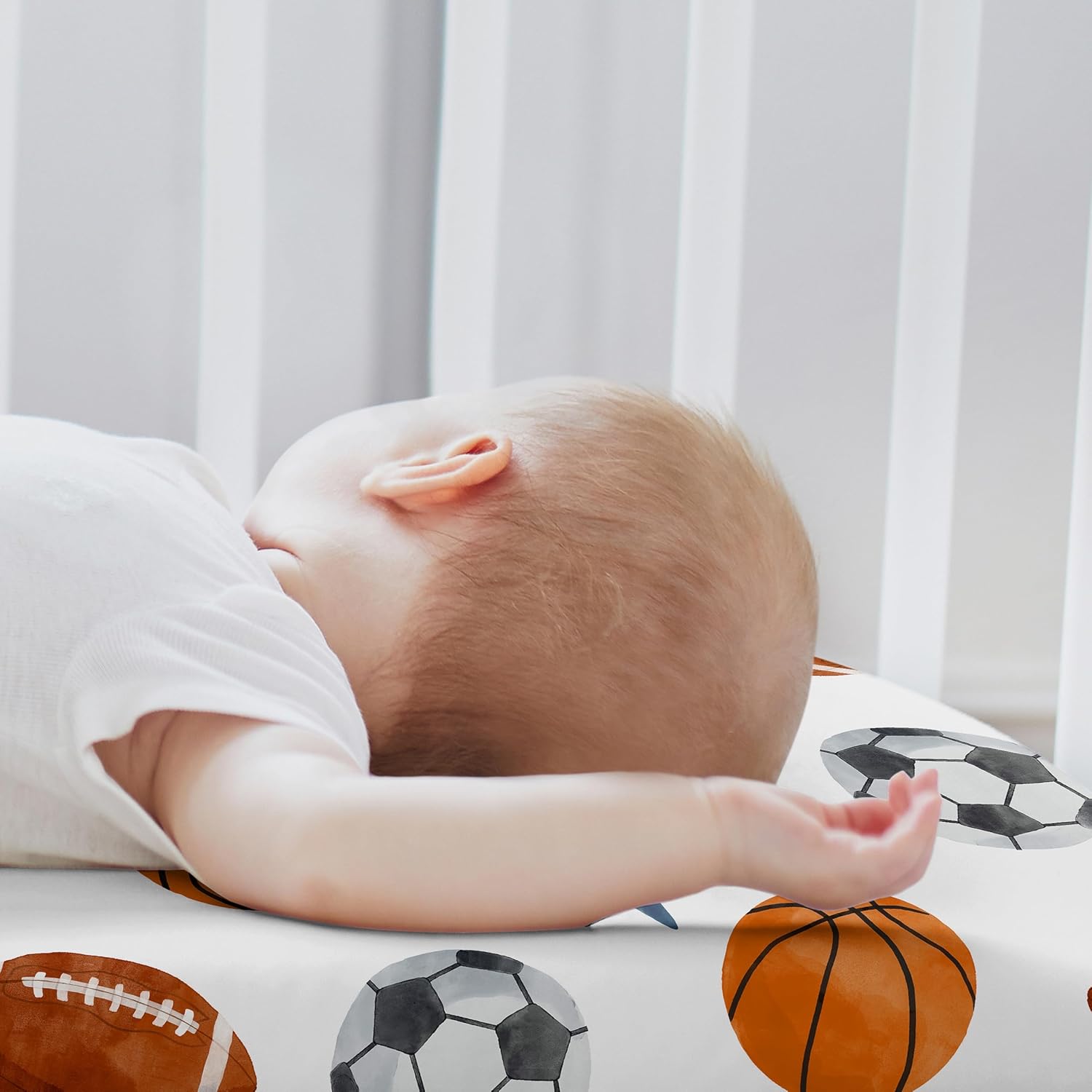 Sweet Jojo Designs Sports Themed Bassinet Sheets 2 Pack