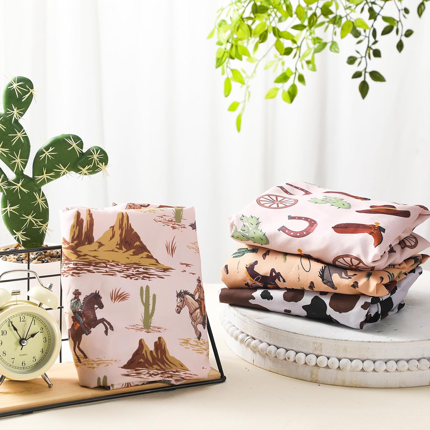 4 Pcs Western Bassinet Sheets for Boys and Girls 1