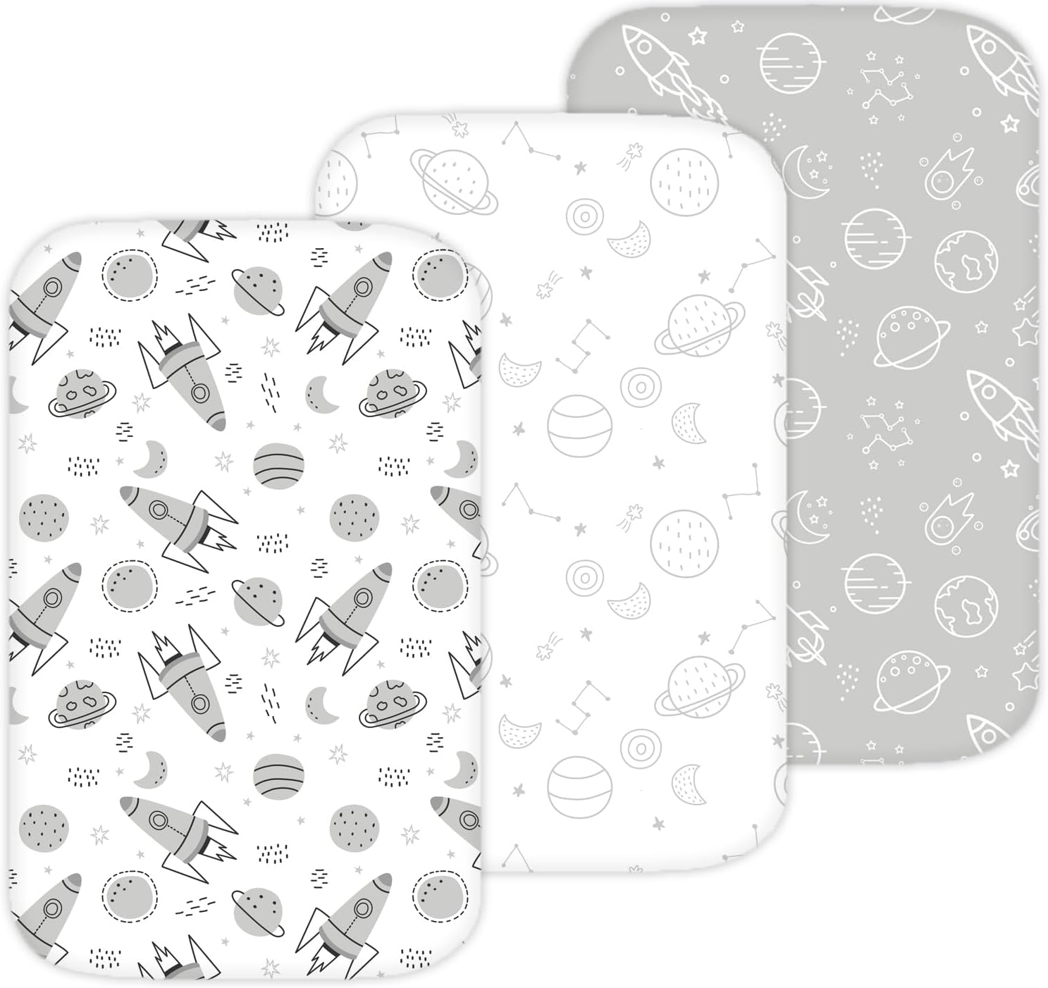Tansy Panda Bassinet Sheets 3 Pack 33x20 Inch