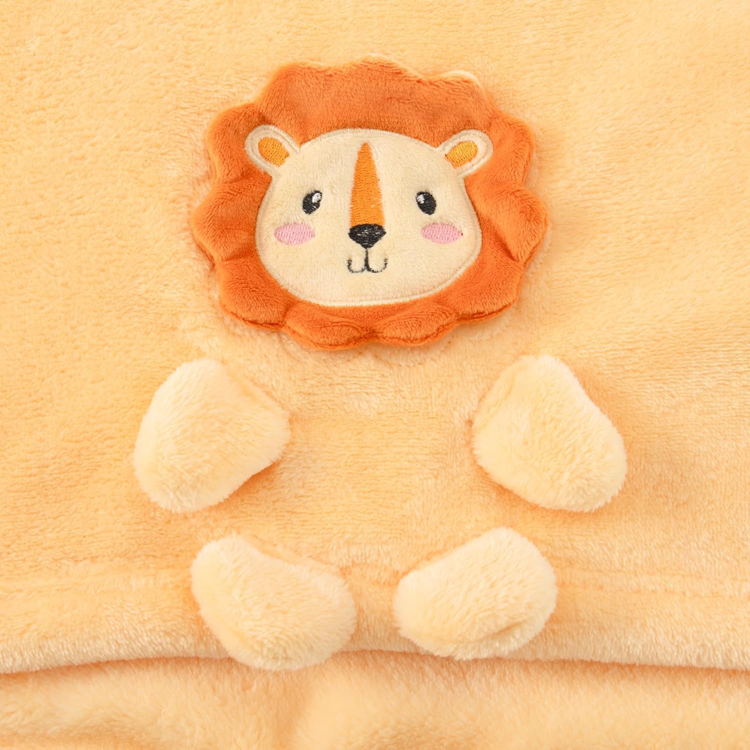 Babyhuggle Foldable Lion Plush Blanket - Soft and Safe for Newborns