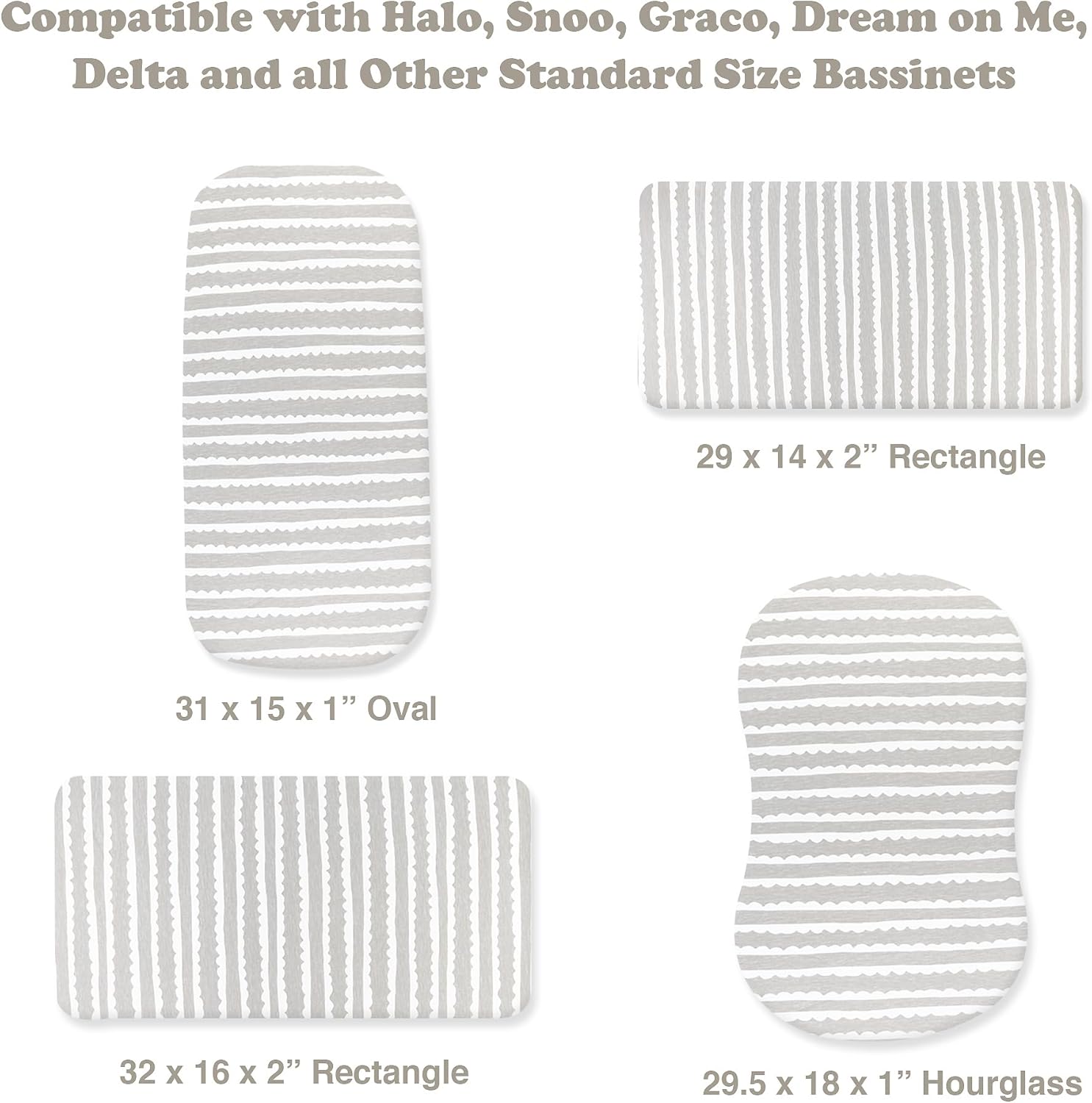 Bublo Baby 3-Pack Organic Bassinet Sheets 1