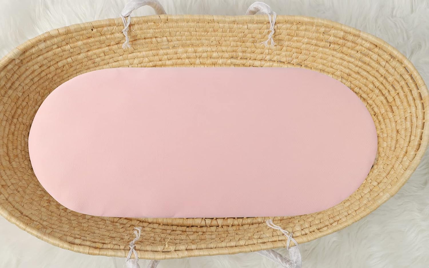 Tontukatu Bassinet Sheet Set 2 Pack Ultra Soft Floral Pink