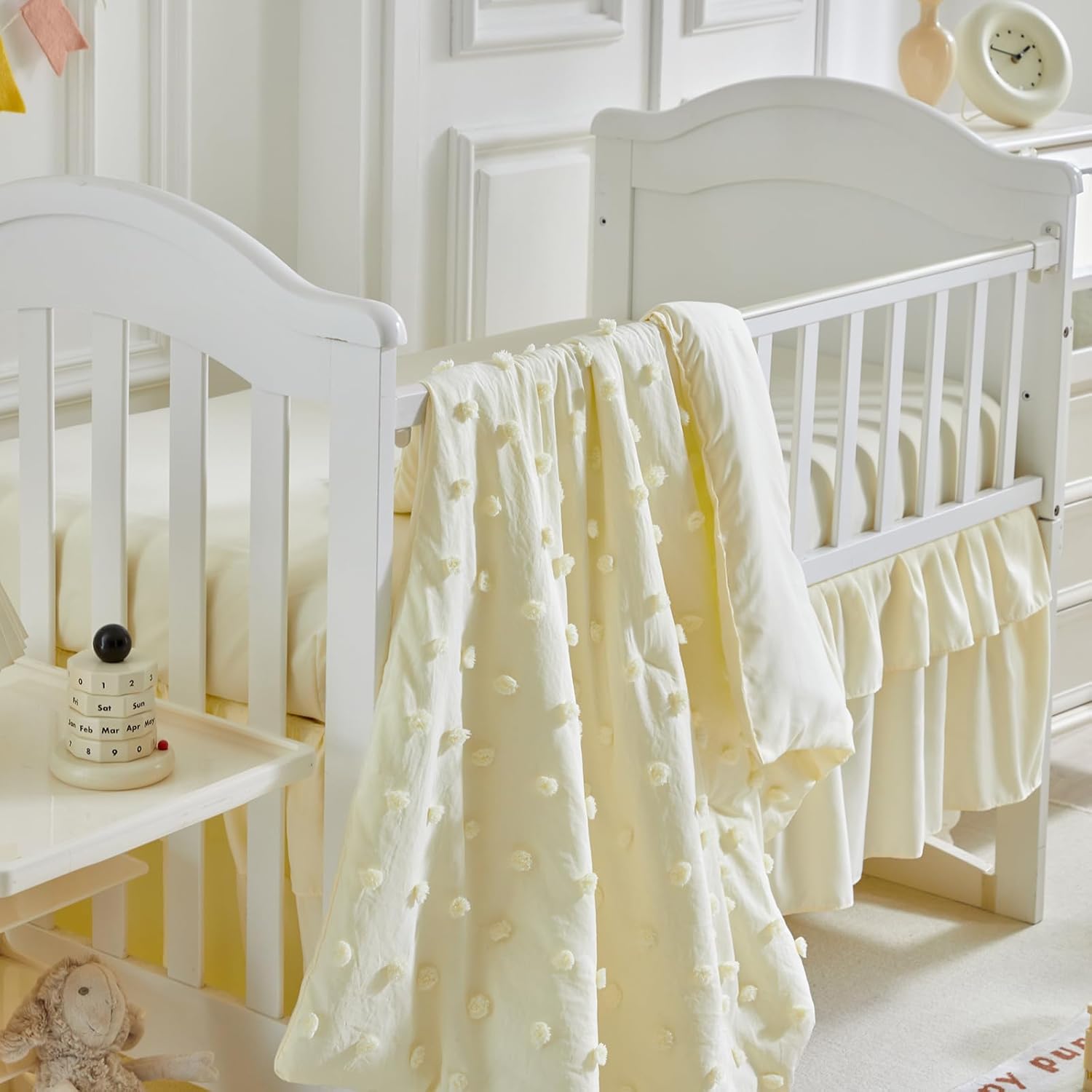 UOZZI BEDDING 3 Piece Crib Bedding Set