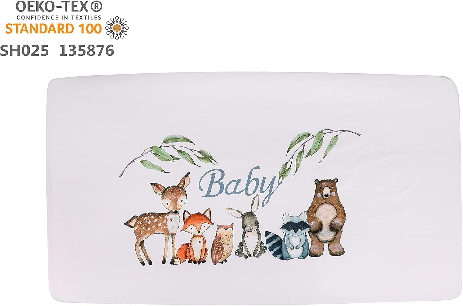 PINNKKU Crib Bedding Set for Boys with Woodland Animals
