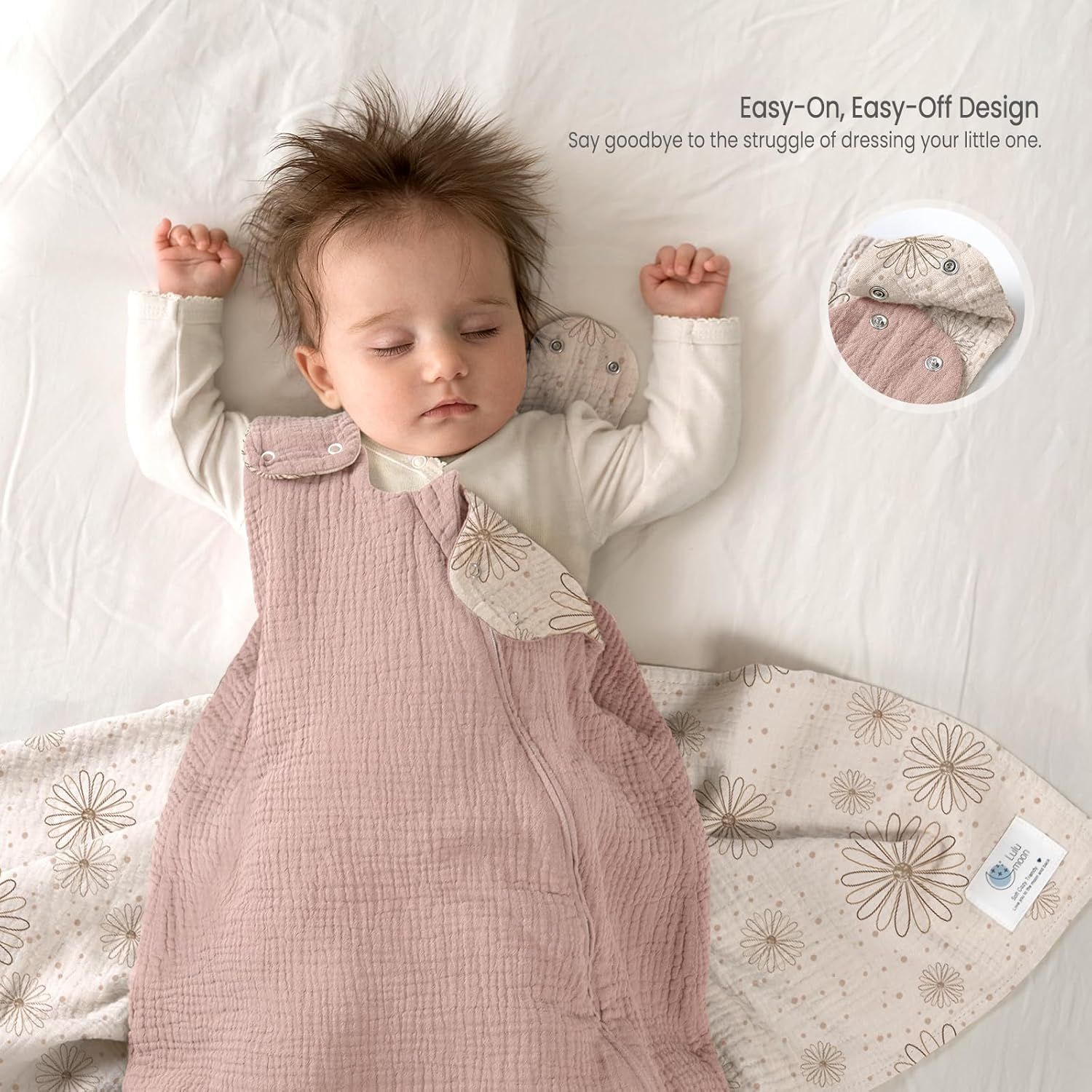 Lulumoon Sleep Sack Muslin for 9-15 Month Baby