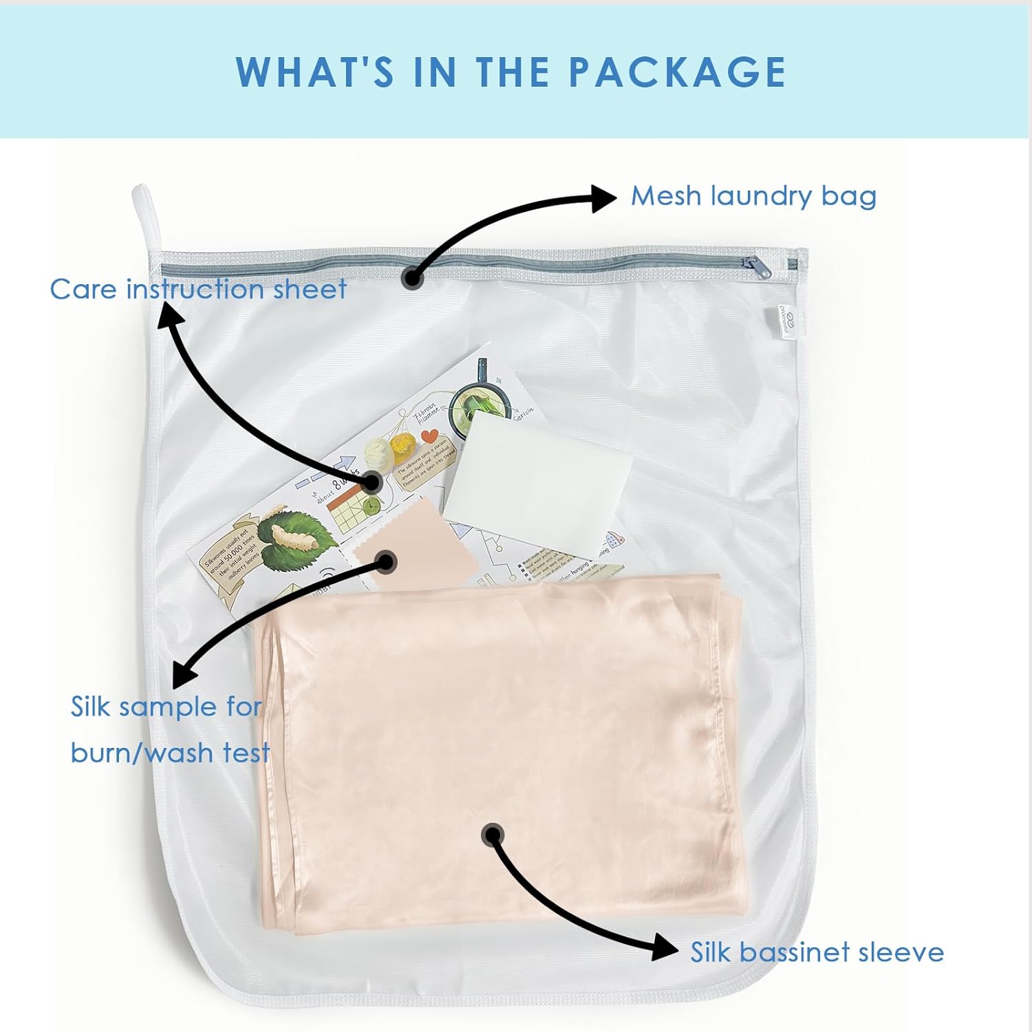 PROMEED Silk Bassinet Sleeve for Baby Bald Spots