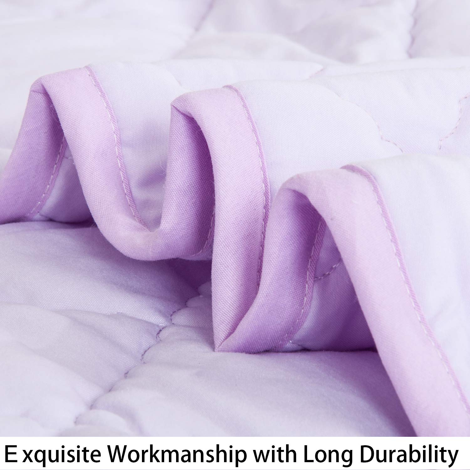 NTBAY Oversized Toddler Comforter Light Purple 43x60 Inches