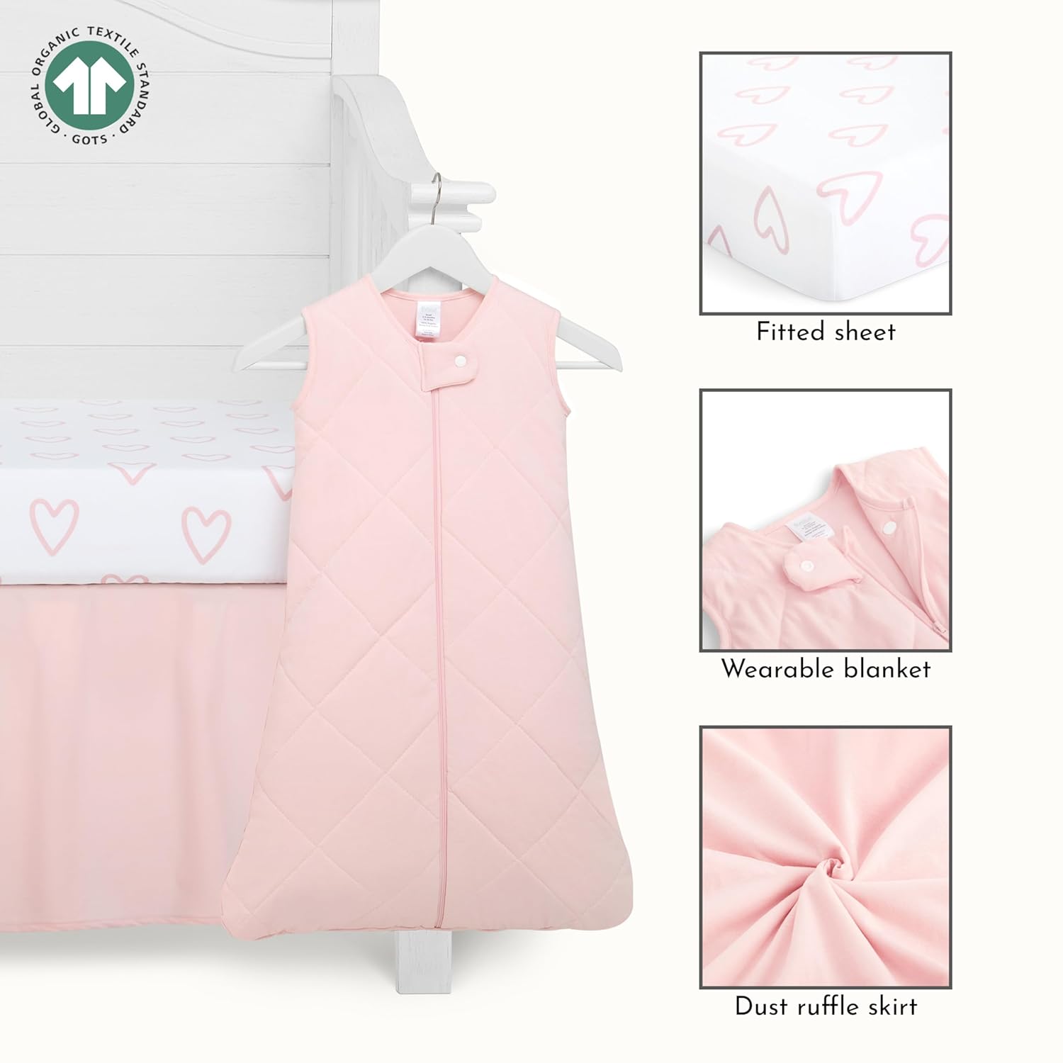Evolur I Hear You 3 Piece Crib Bedding Set 1