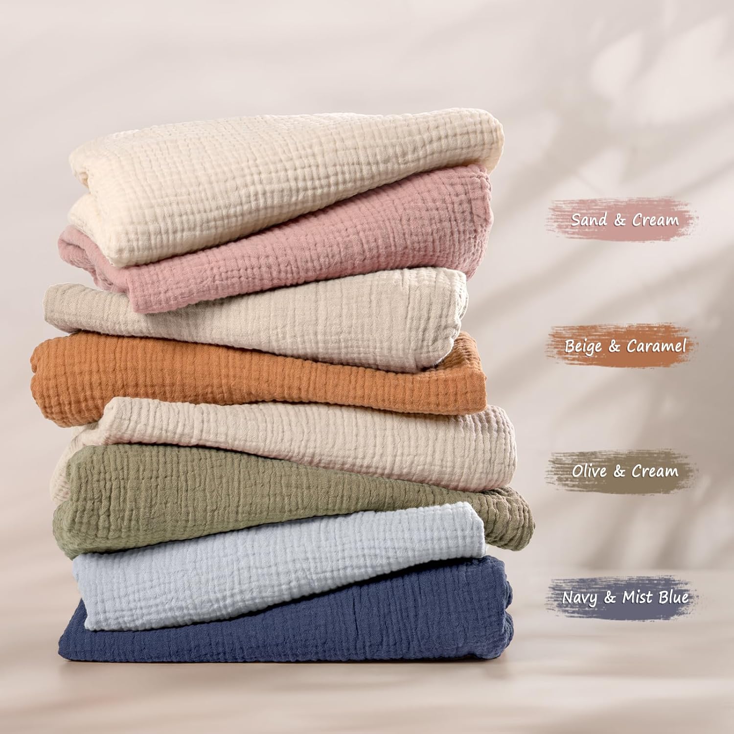lulumoon Muslin Cotton Bassinet Sheets Neutral for Boys and Girls