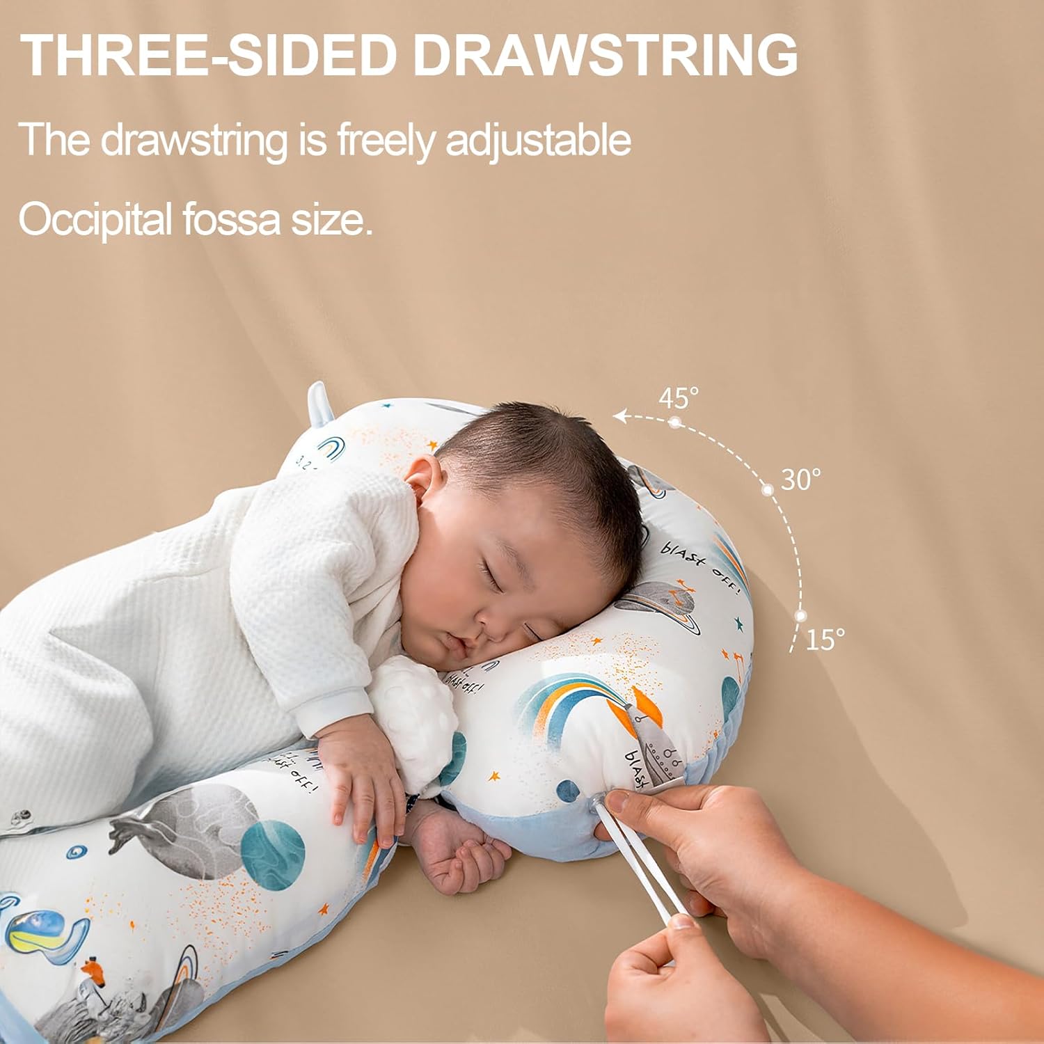 ParkistStar Wedge Pillow for Newborns 45-Degree Support