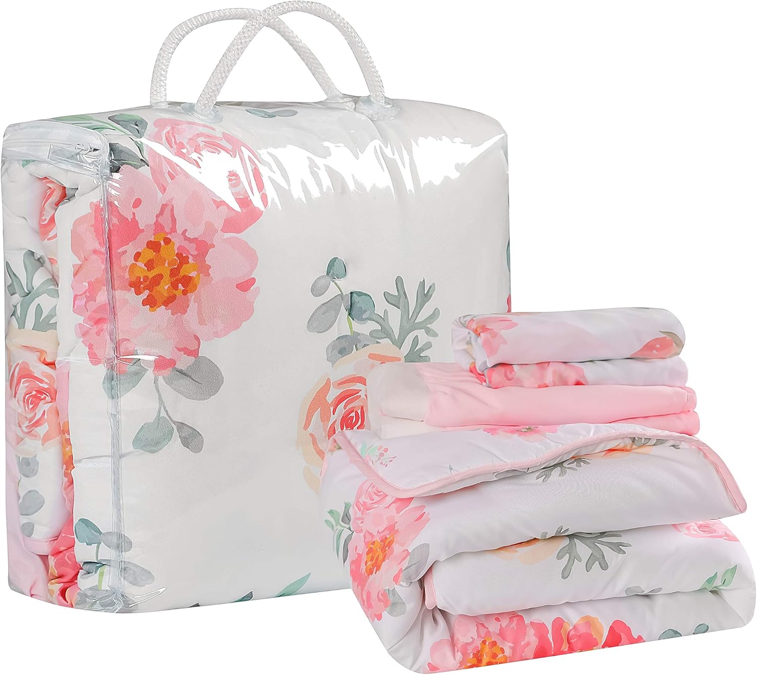 La Premura Baby Girl Crib Bedding Set 3 Piece