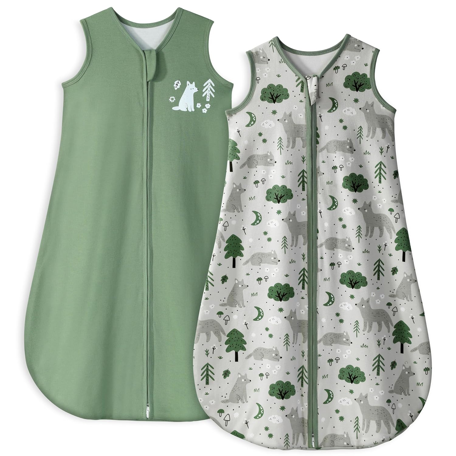Yoofoss 12-18 Months Sleep Sack 2 Pack TOG 10 Organic Cotton Blanket