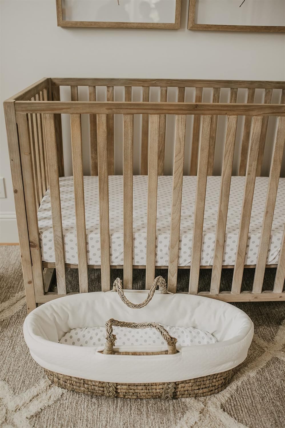 3 Fitted Bassinet Sheets Gray Set Gender Neutral