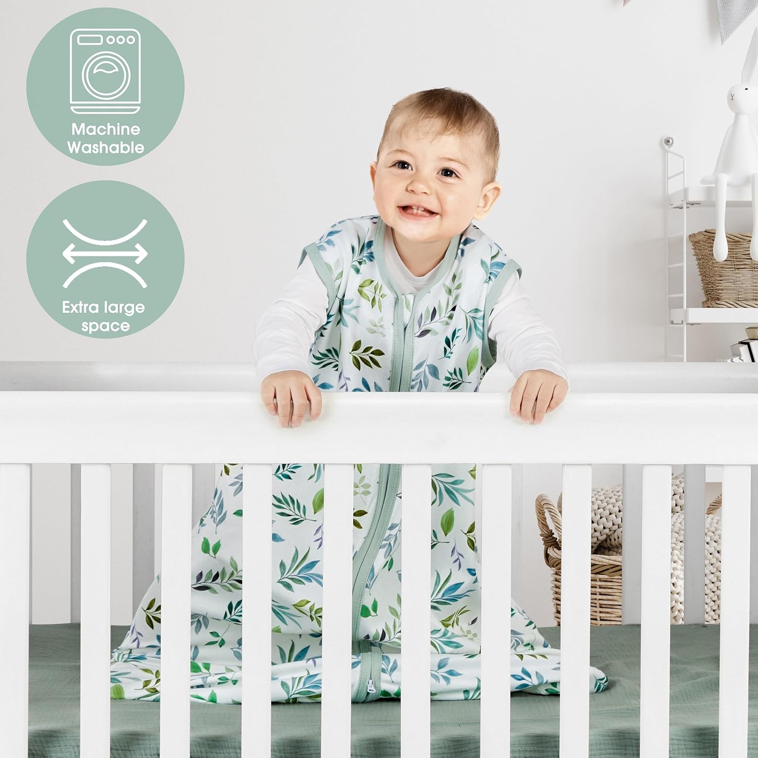 3 Pack Baby Sleep Sack 0-6 Months Rayon Cotton