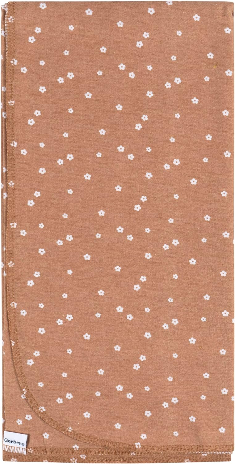Gerber Unisex 100 Cotton Flannel Receiving Blankets Pack of 4