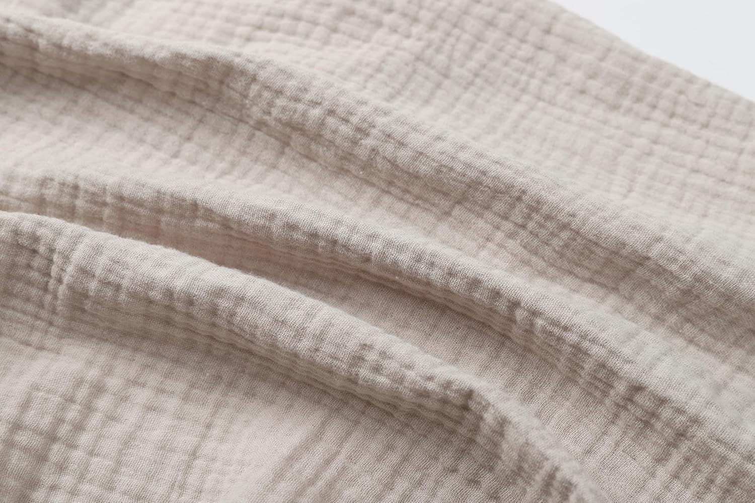 Onacosht Muslin Bassinet Sheets 2 Pack Fog and Beige