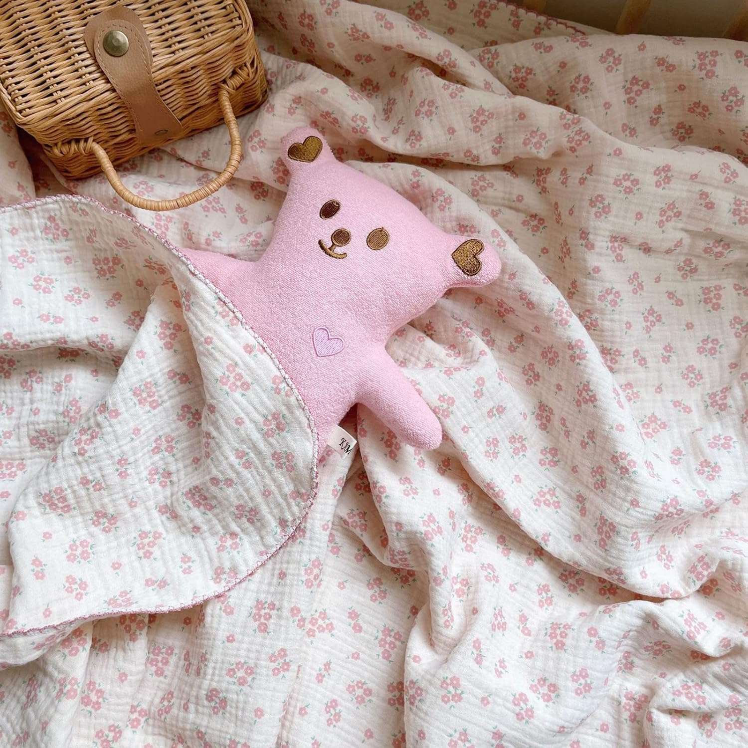 BuLuTu Cotton Muslin Baby Quilt 47x51