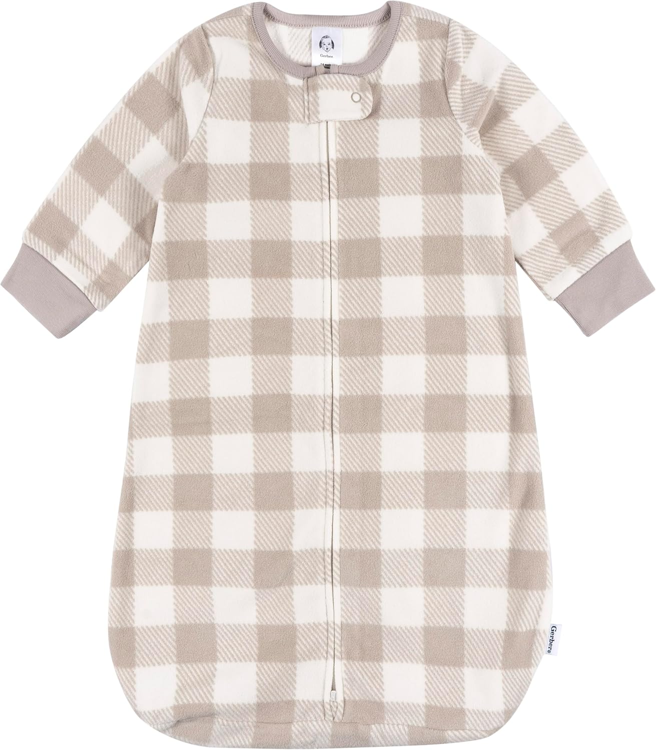 Gerber Unisex Fleece Wearable Blanket with Plaid Design