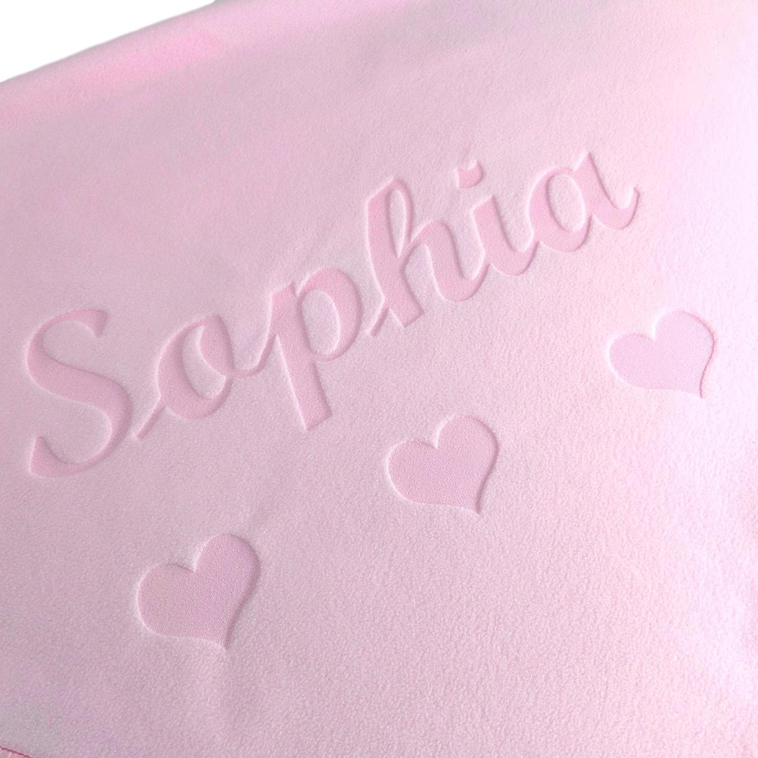 Custom Catch Personalized Baby Blanket - Pink Name Gift
