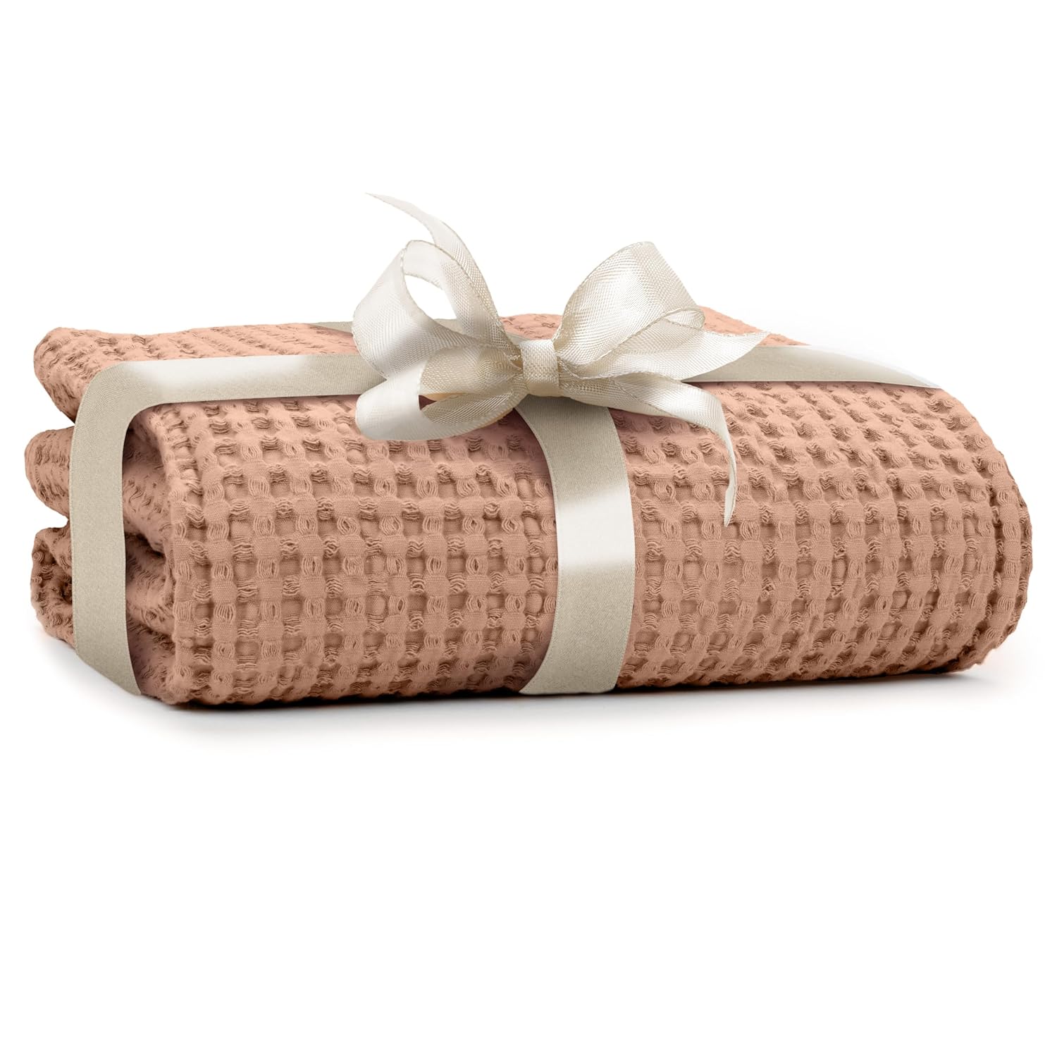 Simka Rose Waffle Baby Blanket Soft Cotton Swaddle