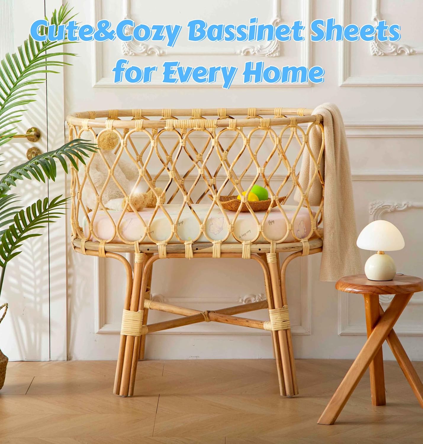 SDY Butterfly Bassinet Sheets Set of 2