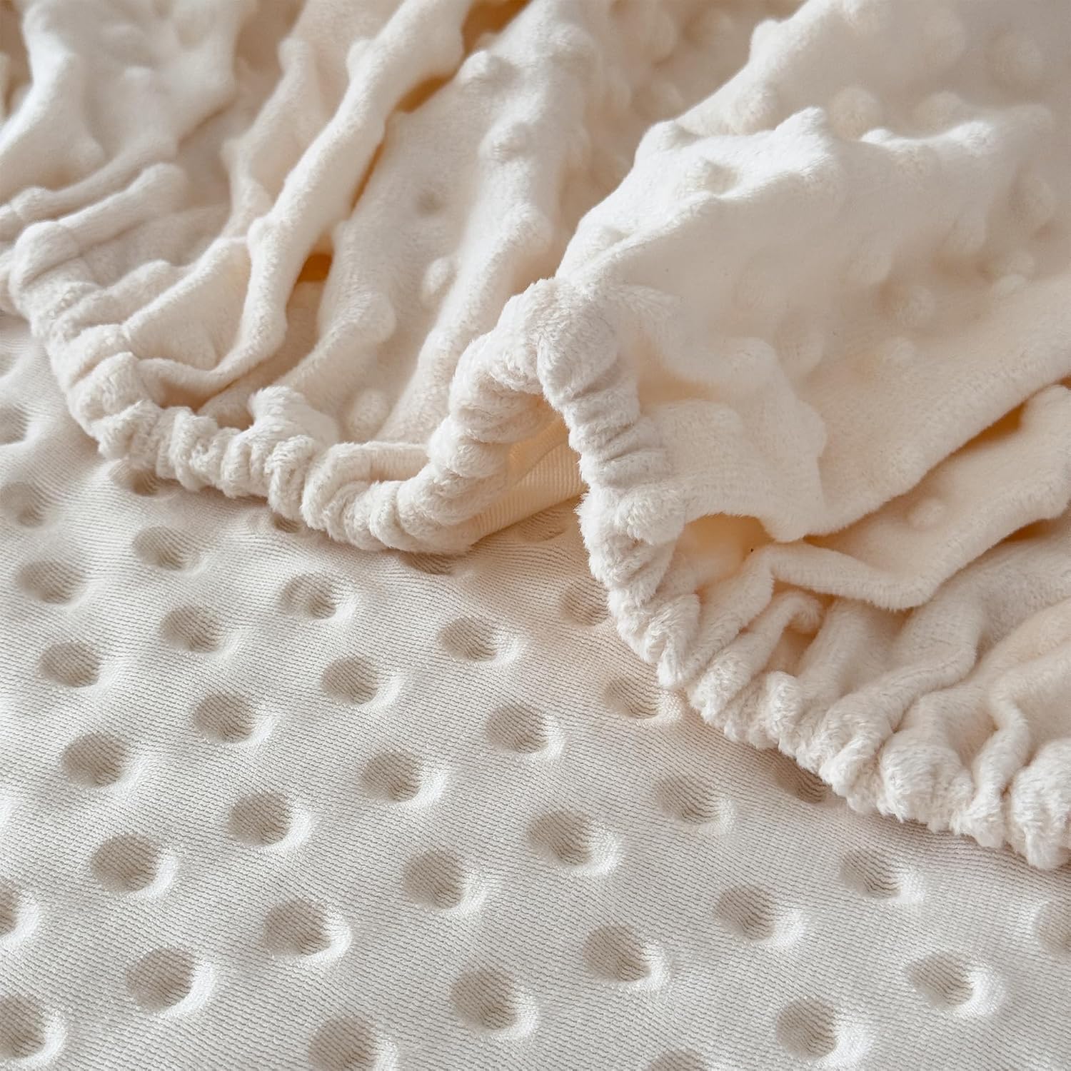 La Sheer Baby Plush Crib Sheet Light Beige