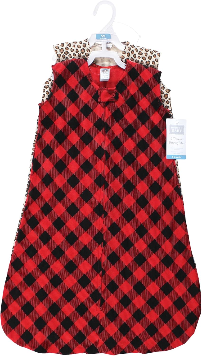 Hudson Baby Unisex Thermal Sleeveless Sleeping Bag 2pk