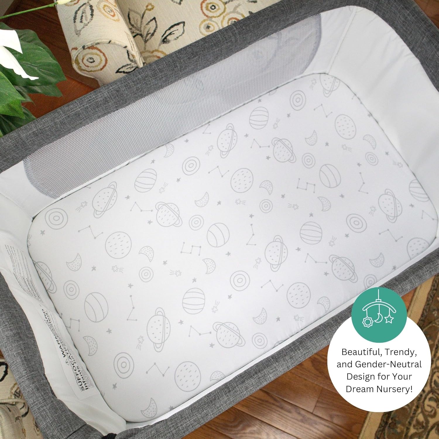 Tansy Panda Bassinet Sheets 3 Pack 33x20 Inch