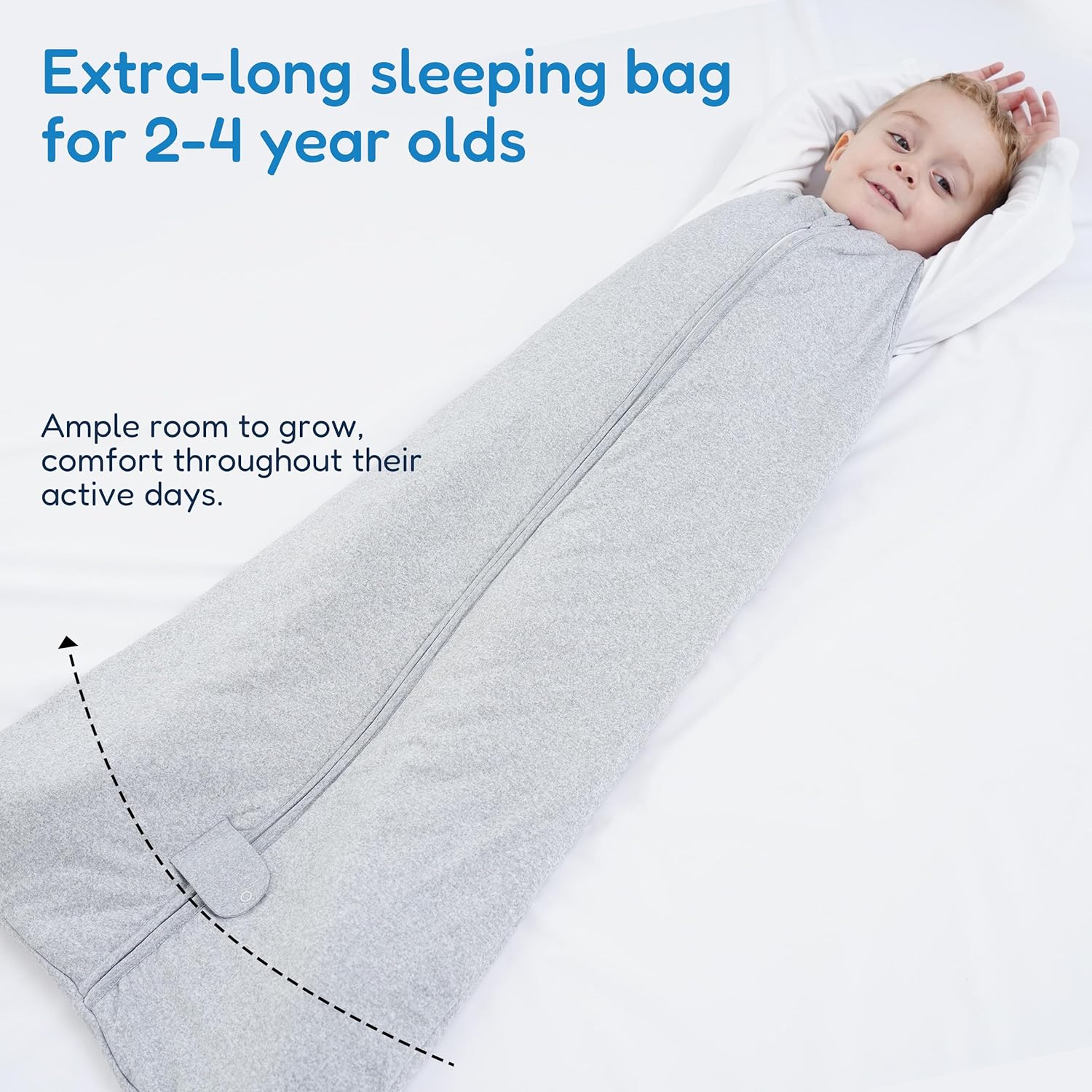 TotAha Toddler Sleep Sack 10 TOG Grey