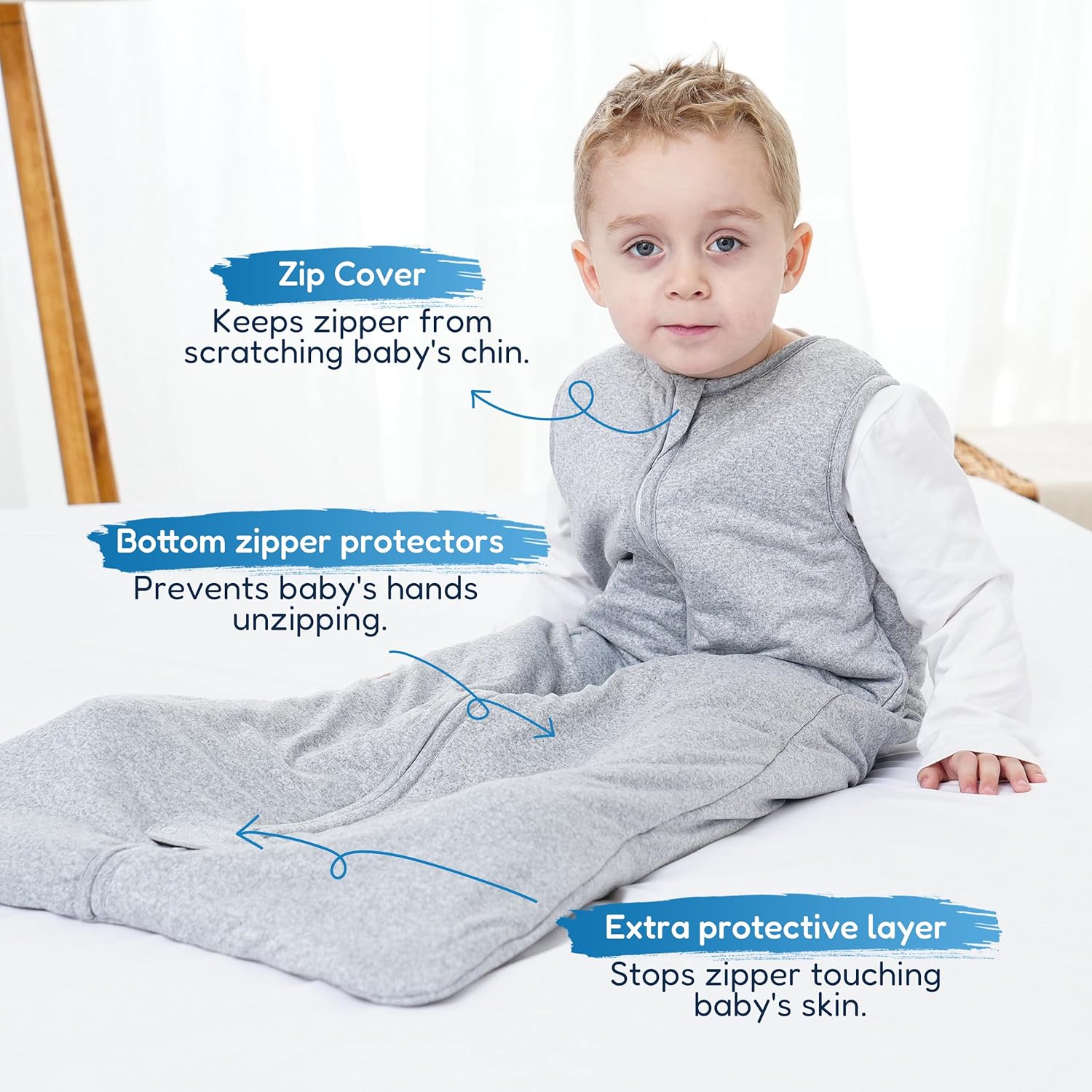 TotAha Toddler Sleep Sack 10 TOG Grey
