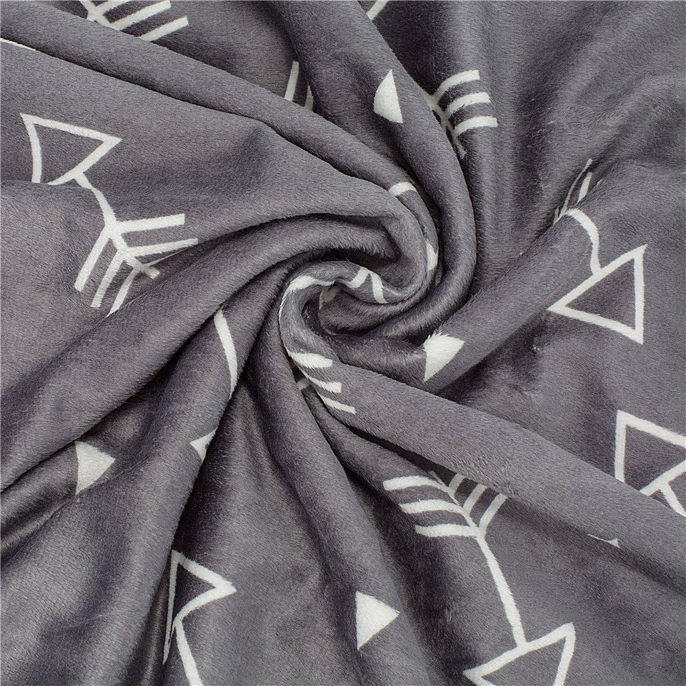 BORITAR Baby Blanket Minky 30 x 40 Inch