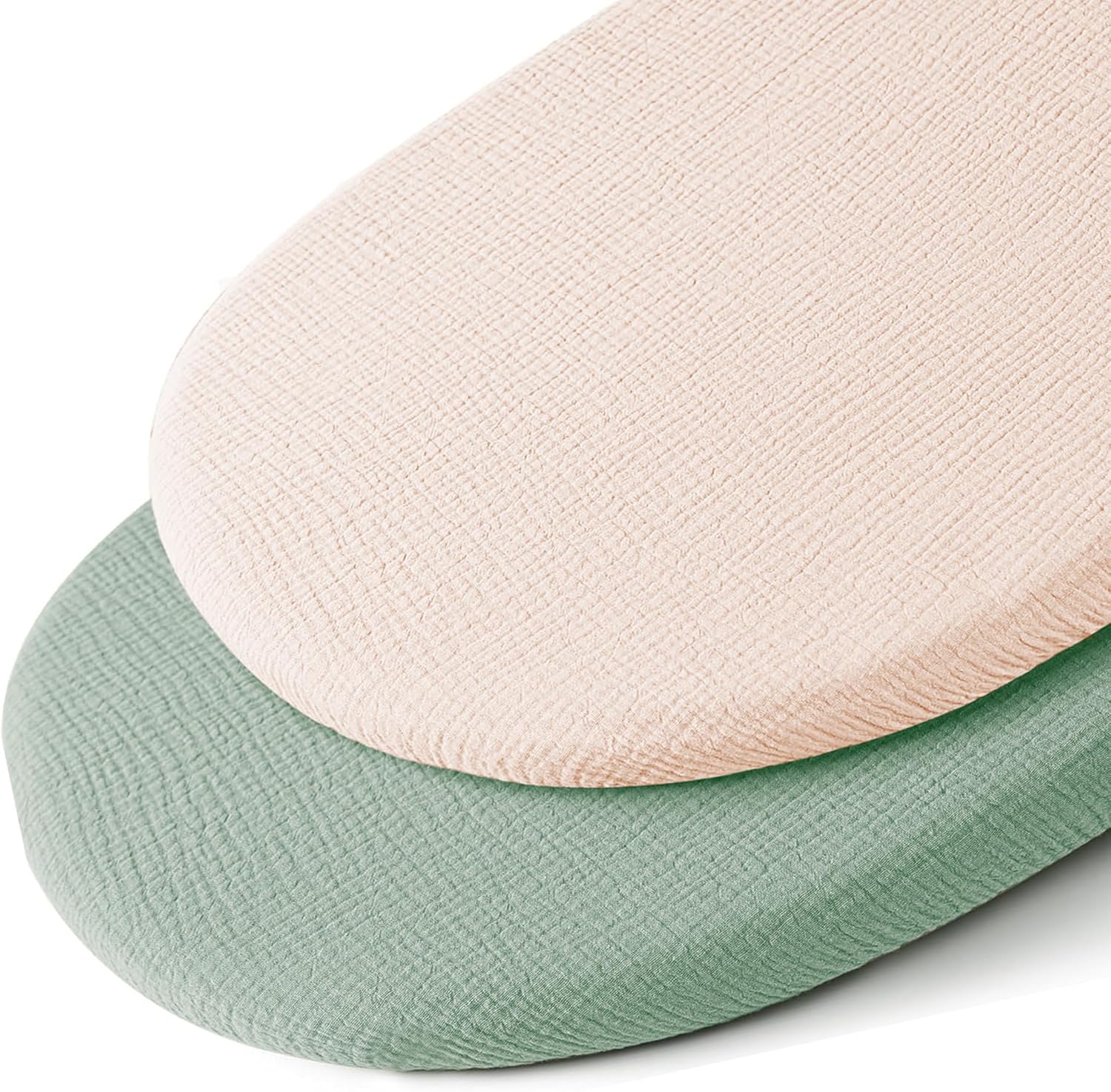 VOMARHUG Muslin Bassinet Sheets 2 Pack Soft Cotton