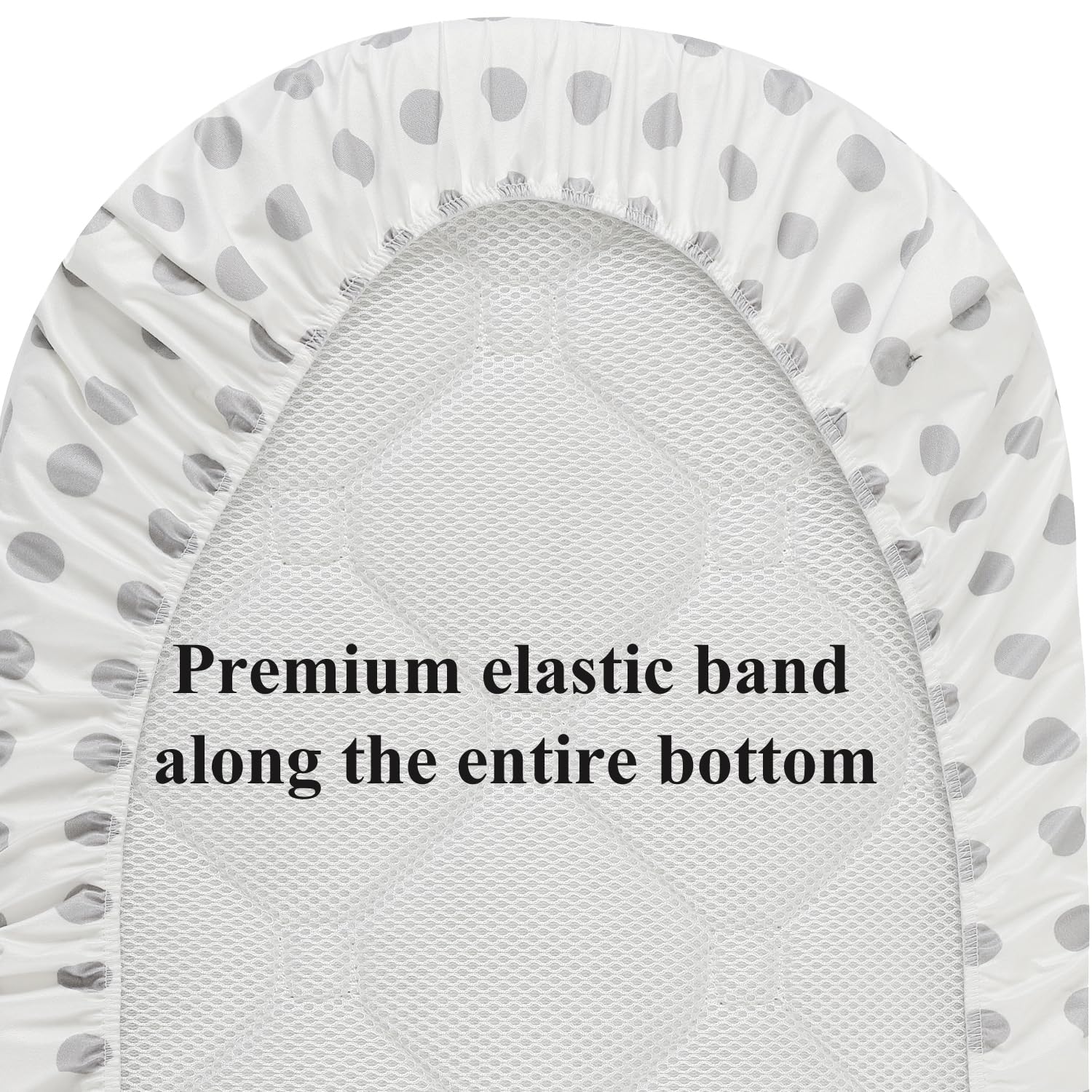 Fadacudan Waterproof Bassinet Sheets 2 Pack