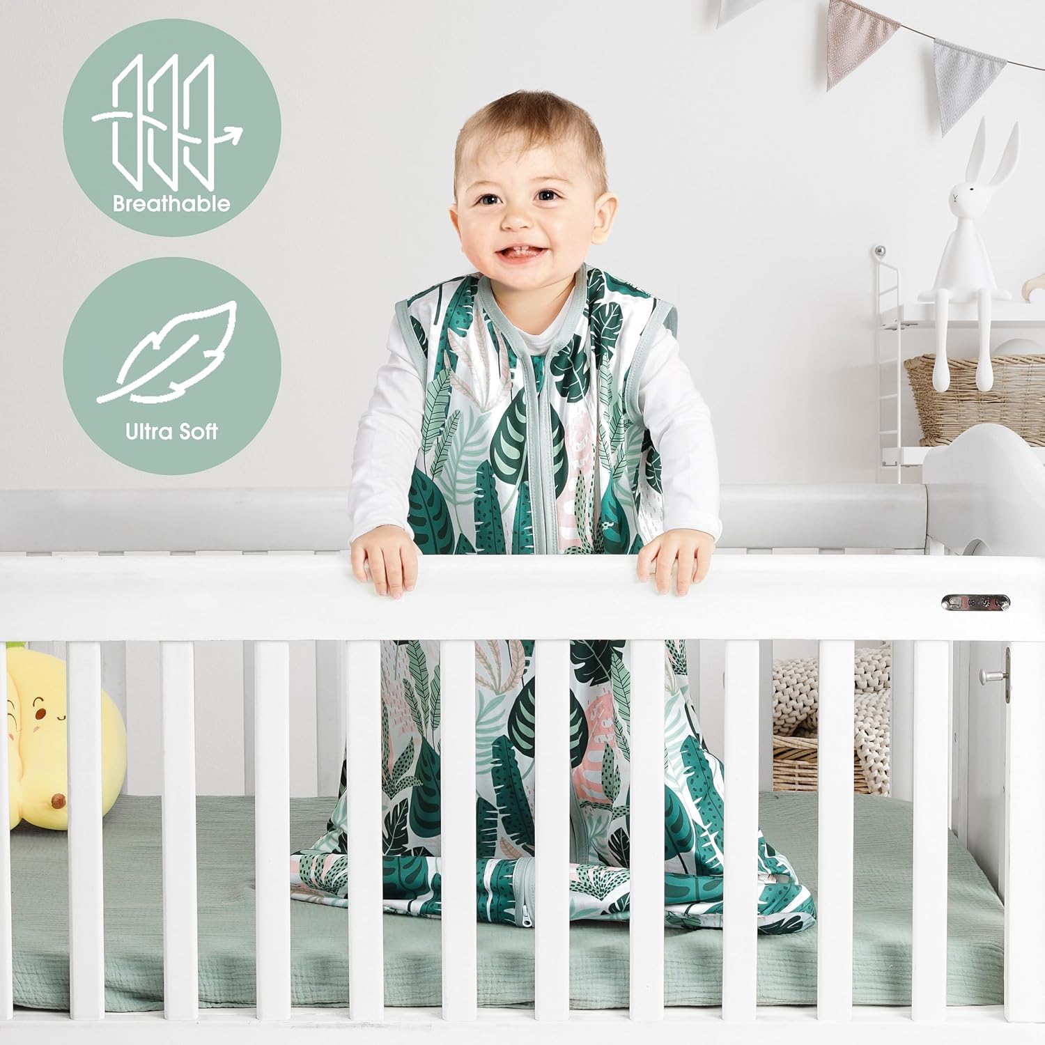 3 Pack Baby Sleep Sack 0-6 Months Rayon Cotton