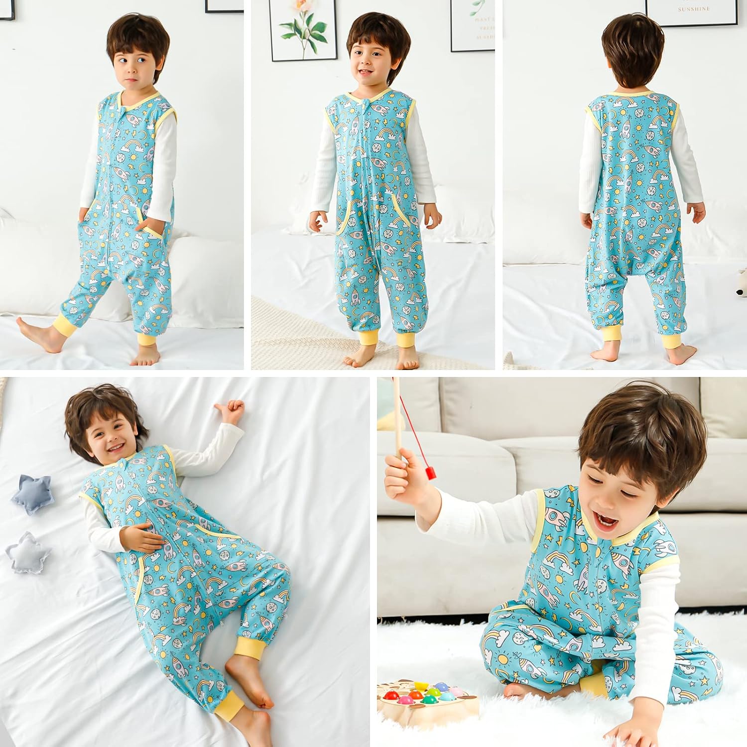 WONDAY Toddler Sleep Sack with Legs 05TOG Cotton