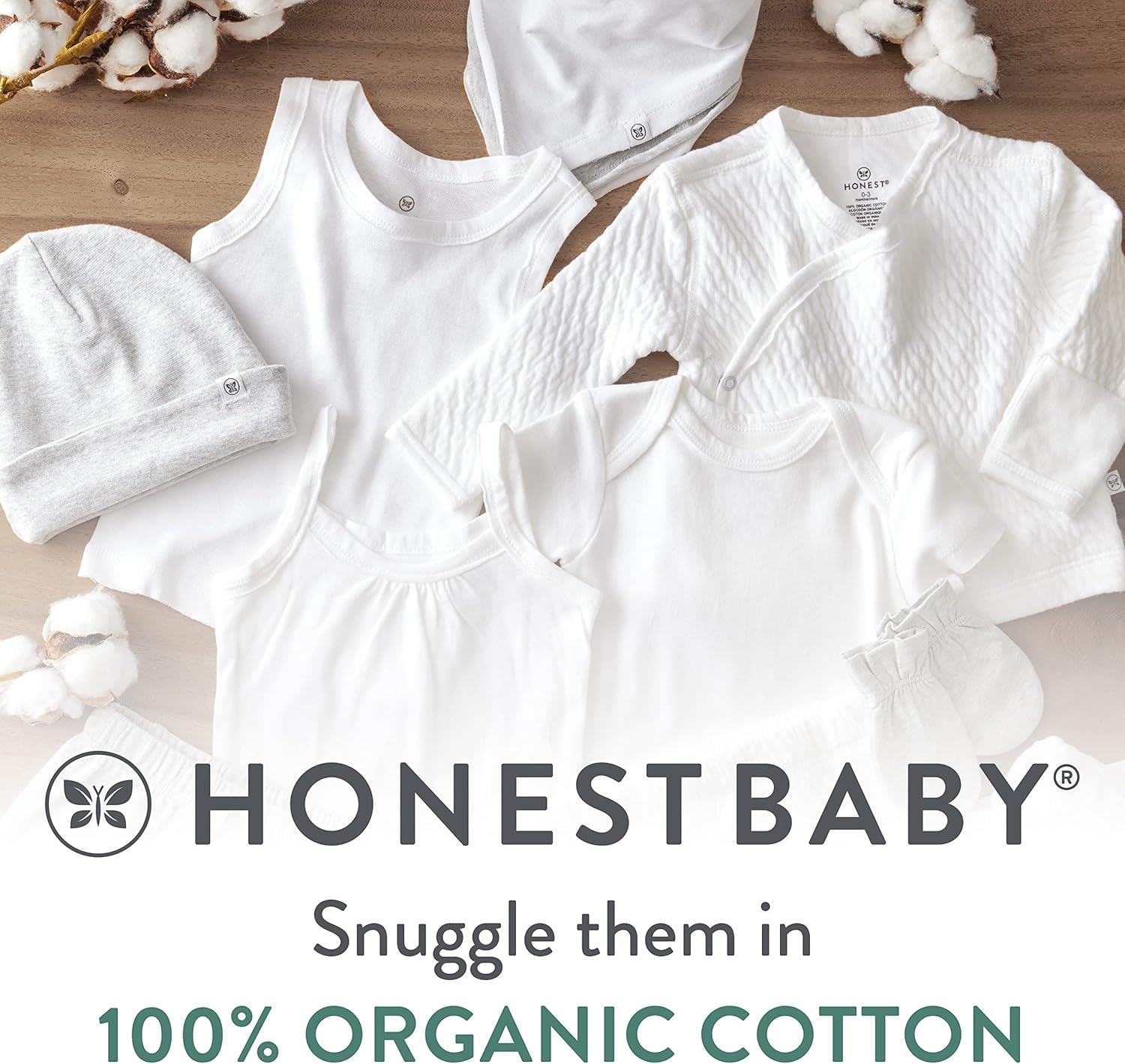 HonestBaby Organic Cotton Bassinet Sheet White One Size 1