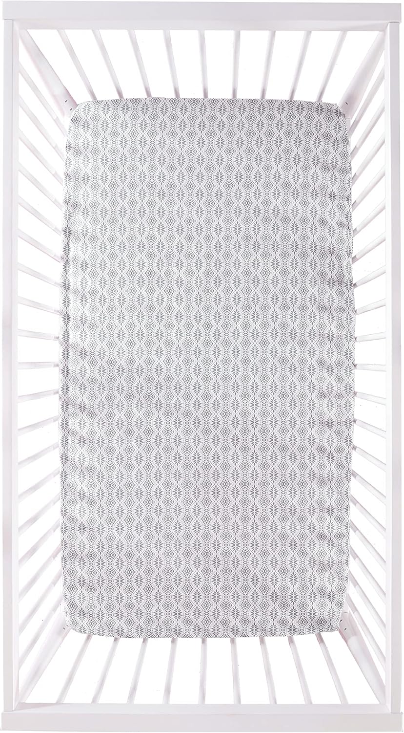 Levtex Baby Kenya Crib Fitted Sheet - Gender Neutral 100 Cotton