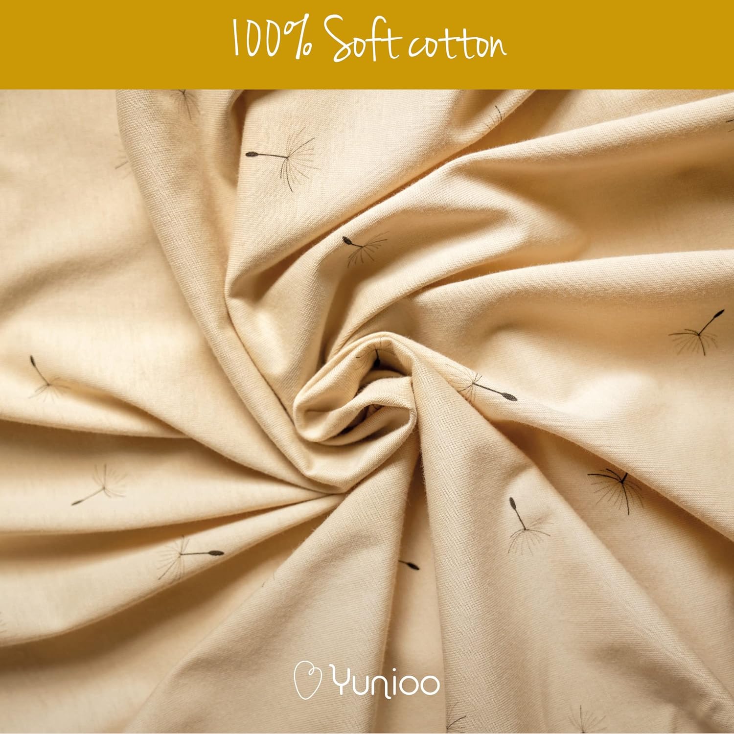 Yunioo Premium Fitted Bassinet Sheets 32x16