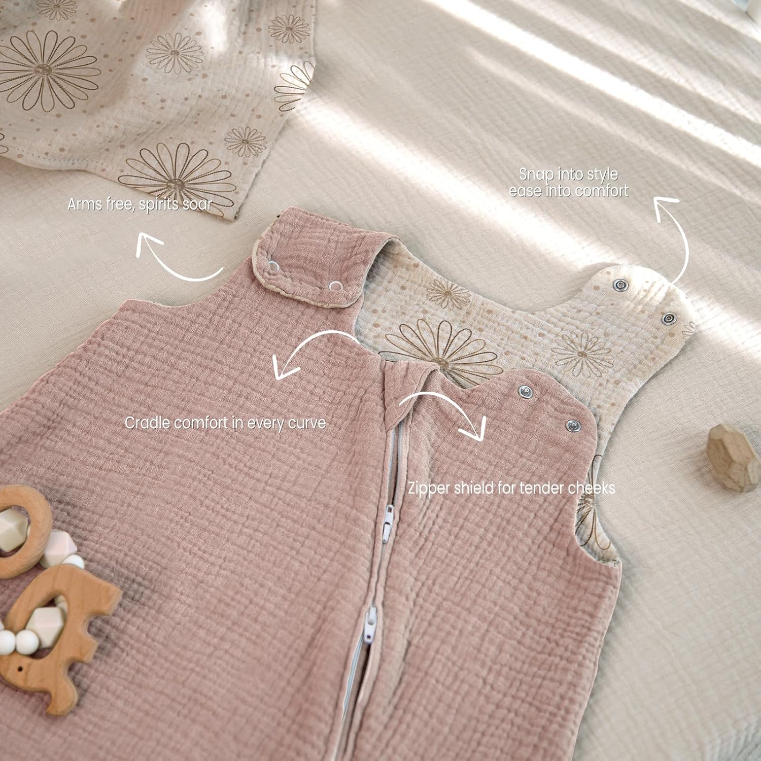 Lulumoon Sleep Sack Muslin for 9-15 Month Baby