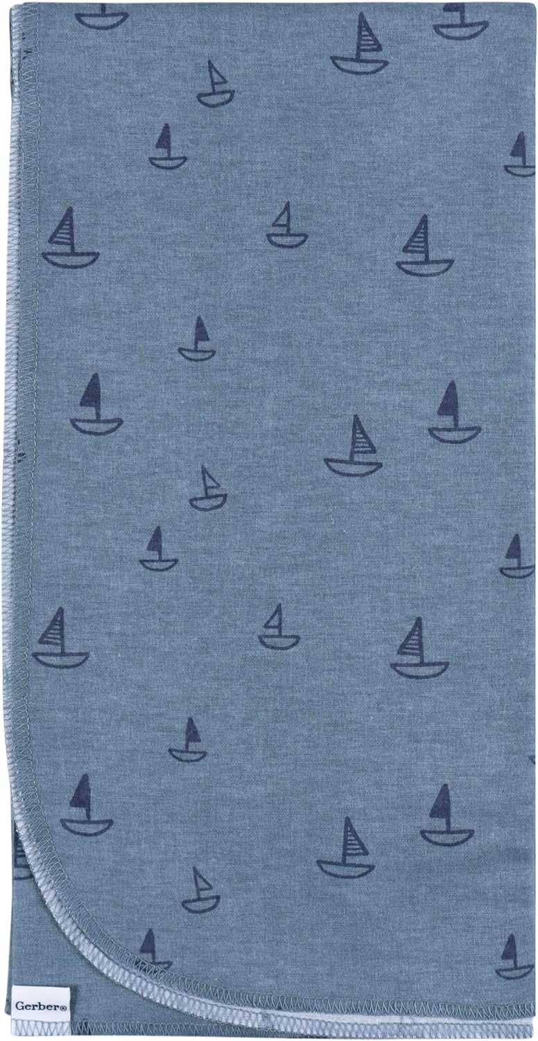 Gerber Unisex Flannel Receiving Blankets Pack of 4