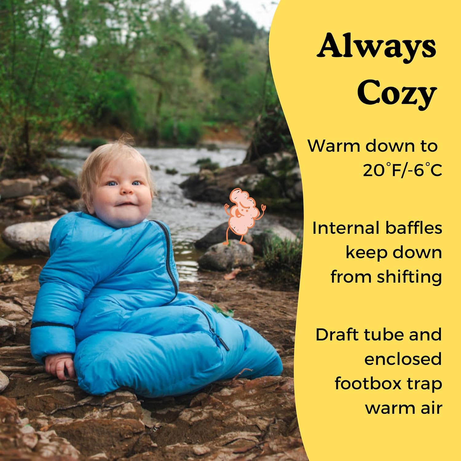 Little Mo 20 Down Baby Sleeping Bag for 6-24 Months 1