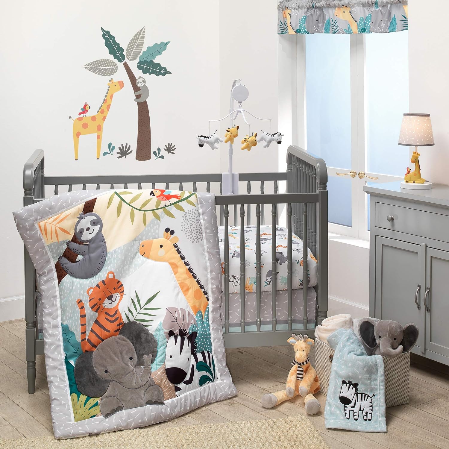 Bedtime Originals Mighty Jungle 3-Piece Crib Bedding Set 1