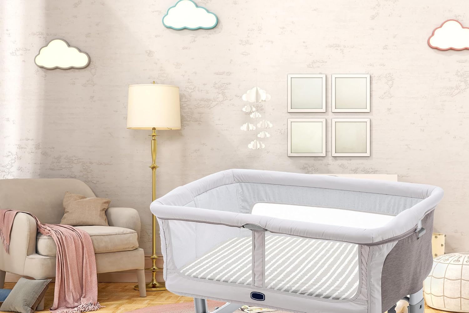 Bublo Baby 3-Pack Organic Bassinet Sheets 1