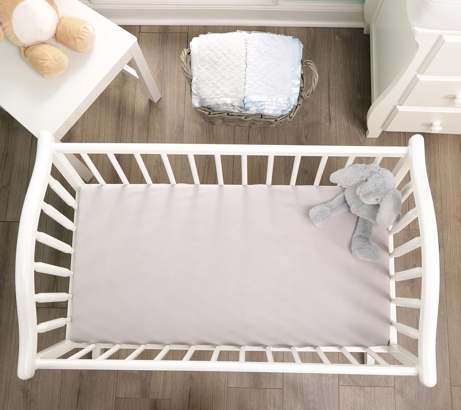 Precious Moments 2 Pack Baby Cradle Sheets - Fitted Set for Baby Boy