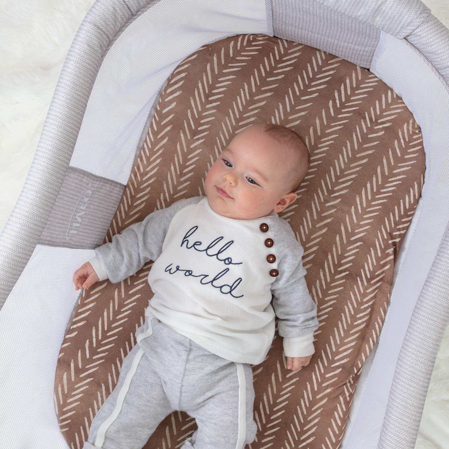 Pobibaby 2 Pack Bassinet Sheets - Woodland Print Ultra-Soft Cotton Blend
