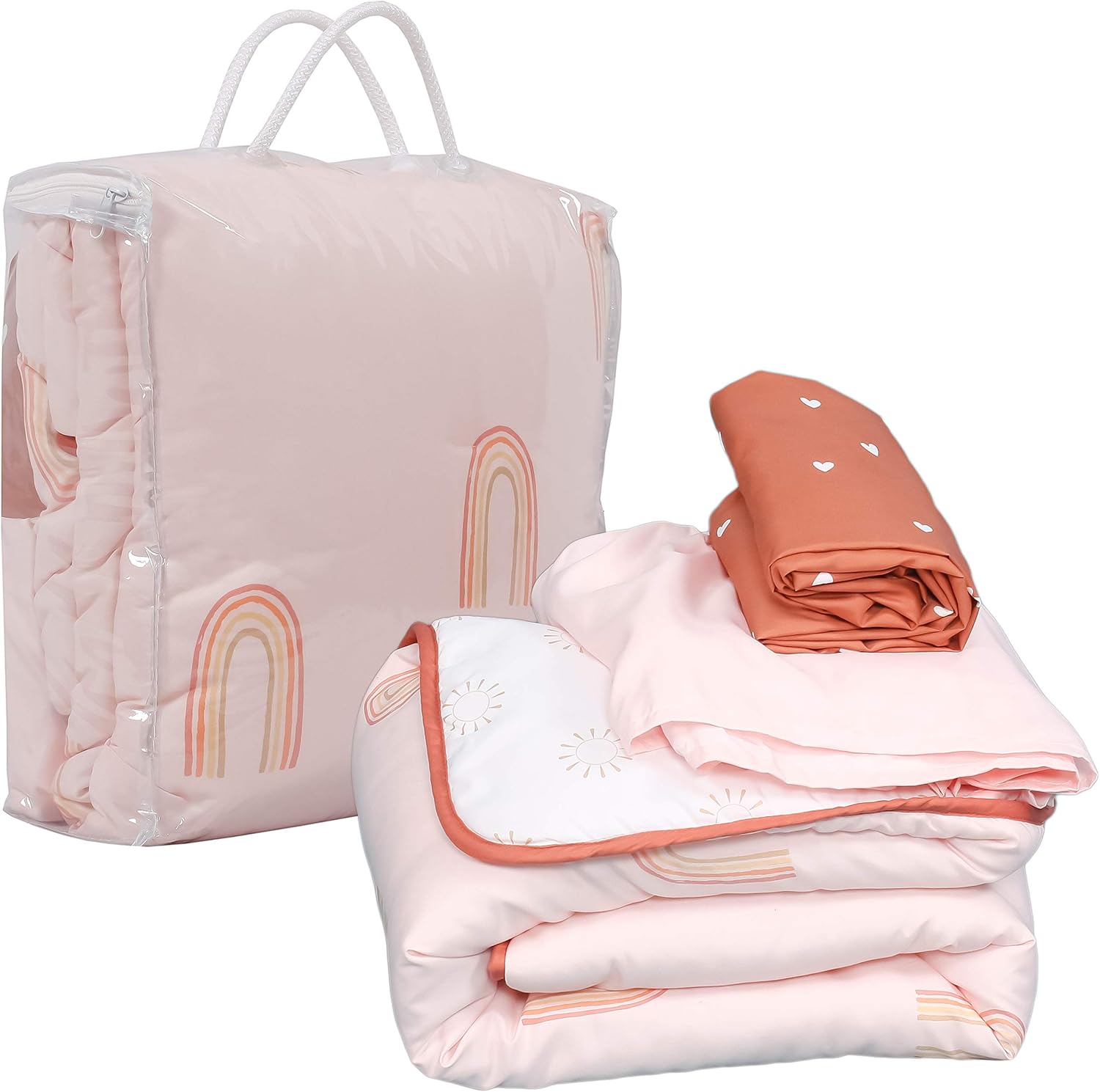 La Premura Boho Rainbow Baby Bedding Set 3 Piece