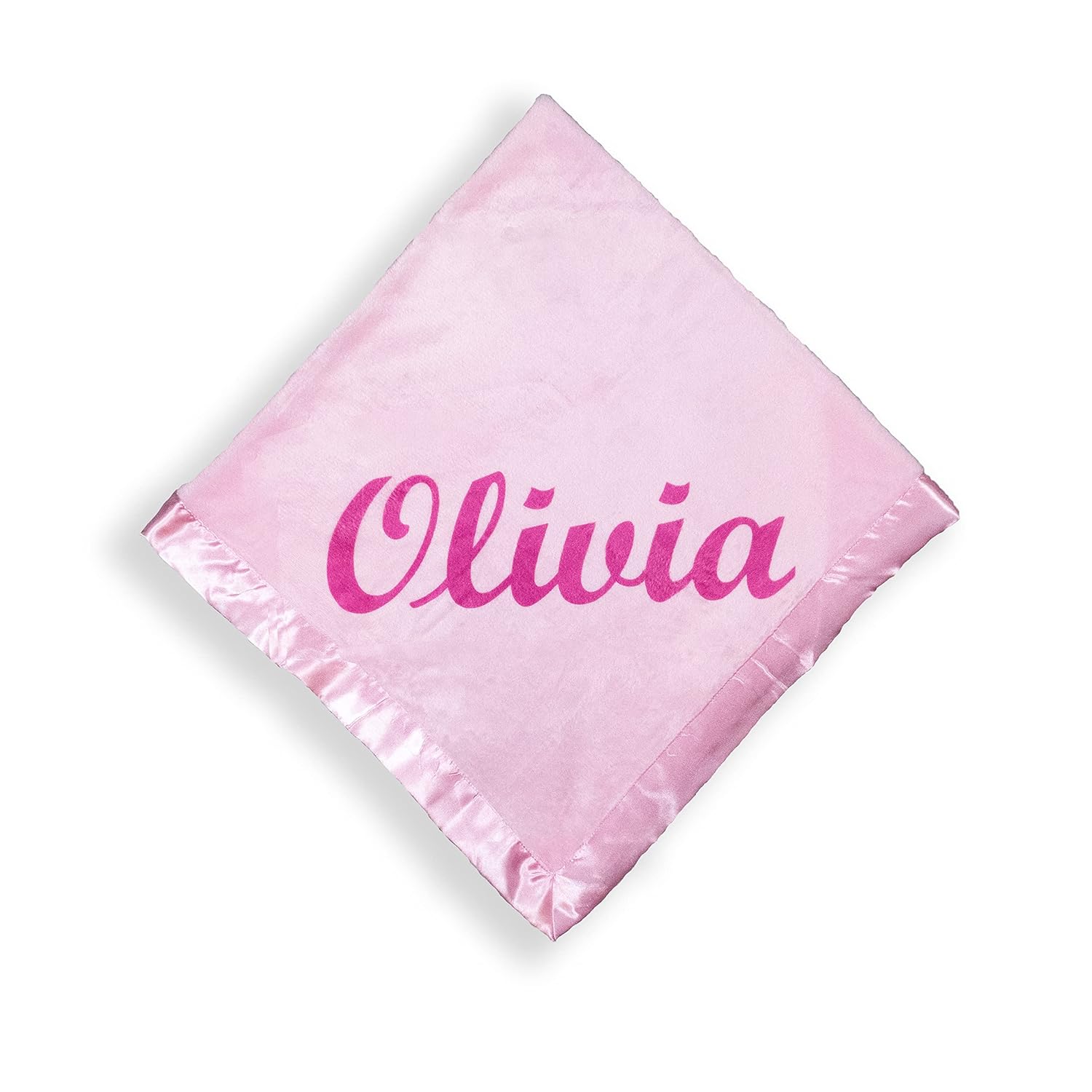 Custom Catch Personalized Baby Blanket - Pink Name Gift