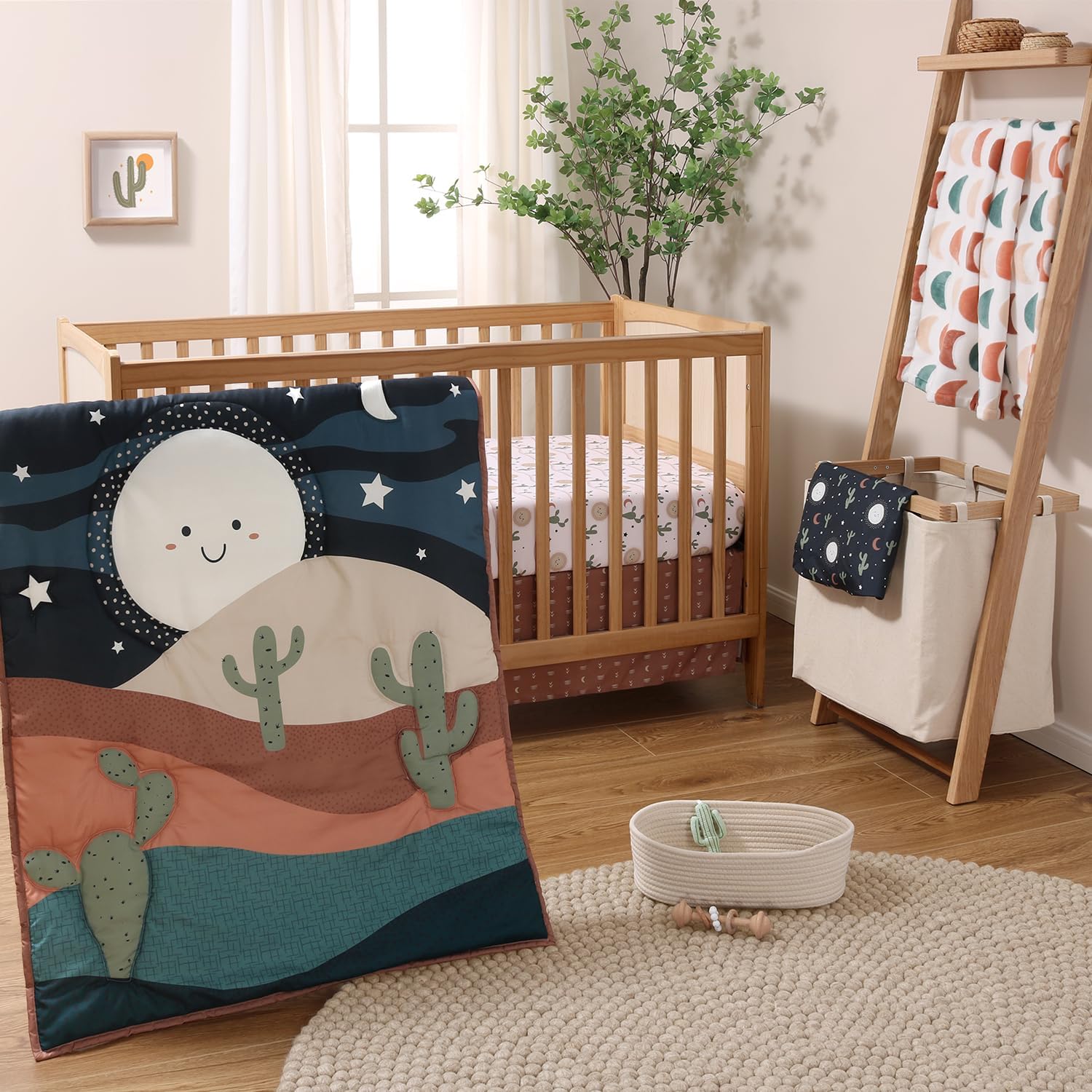 The Peanutshell 5 Piece Desert Crib Bedding Set